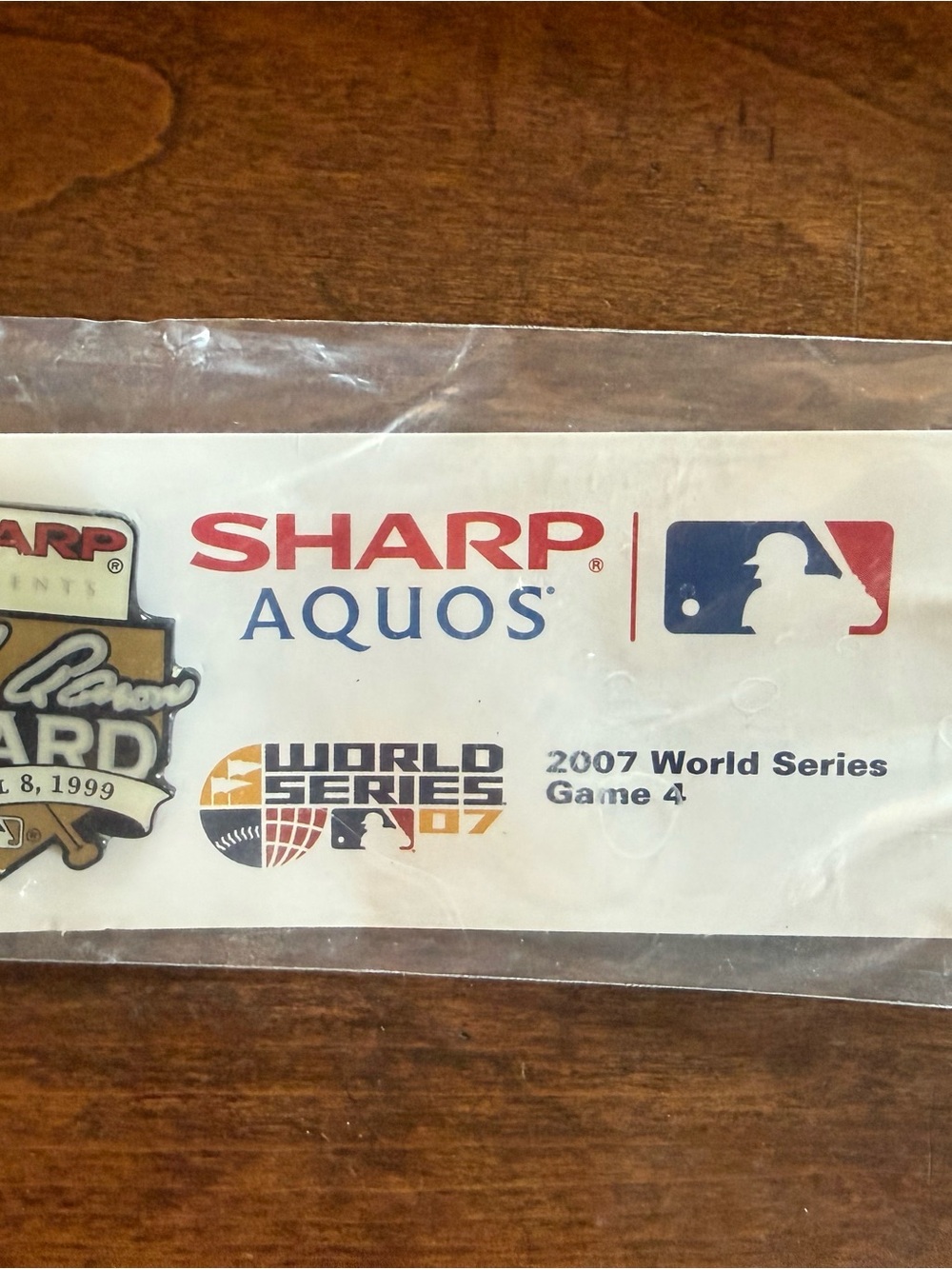 MLB SHARP AQUOS World Series 2007 Game 4 Pin